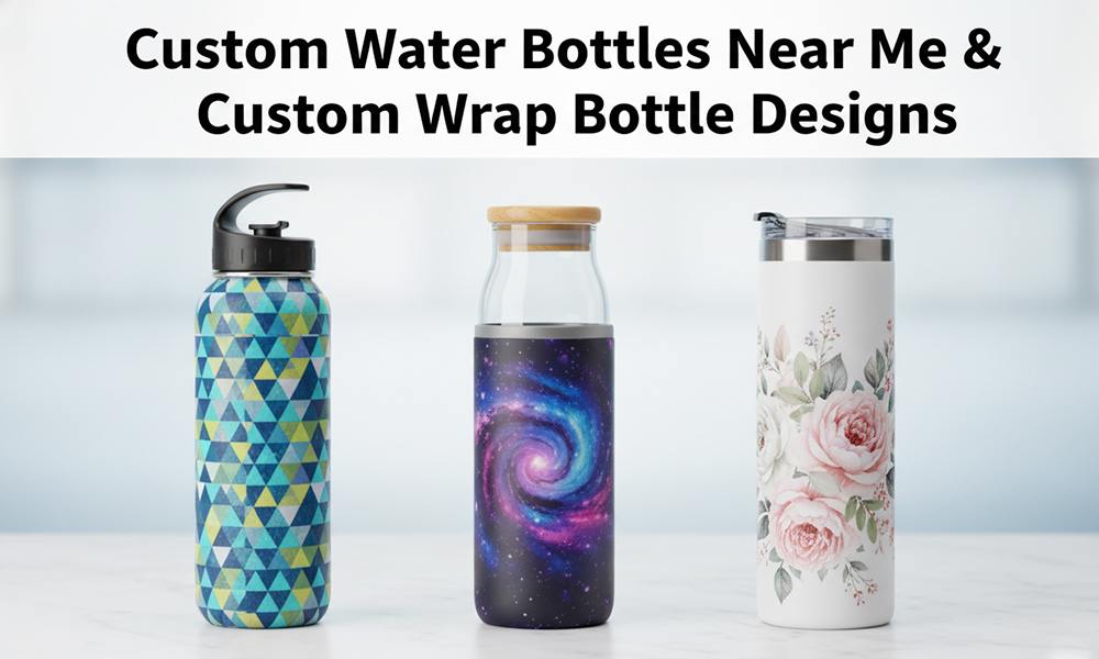 Botellas personalizadas envoltura completa cerca de mí